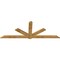 Ekena Millwork Kennewick Rough Sawn Timber Gable Bracket, Western Red Cedar, 108"W x 40"H x 2"D x 6"F, 9/12 Pitch GBW108X40X0206KEN00RWR - alternate 3